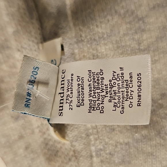 NWT Sundance Heather Gray Wool/Cashmere Birds Floral Embroidered Scarf - Picture 5 of 5